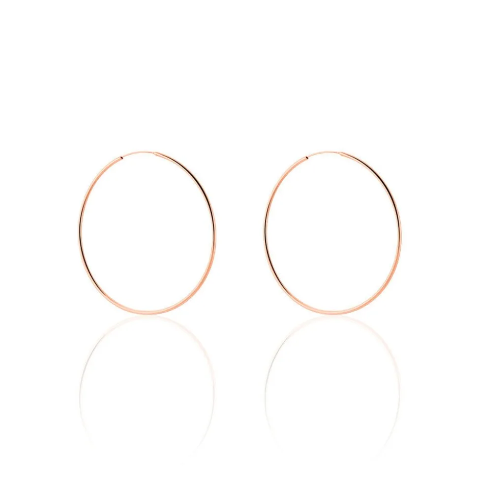 Créoles Argent Rose Olympia