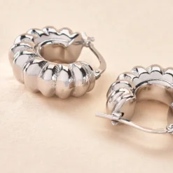Marc Orian Créoles Argent|Créoles > Créoles Arie Argent Blanc
