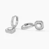 Marc Orian Créoles Argent|Créoles > Créoles Baroque Party Argent Blanc Oxyde De Zirconium