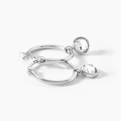 Marc Orian Créoles Argent|Bijoux Zirconium > Créoles Bastiano Rondes Argent Blanc Oxyde De Zirconium