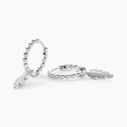 Marc Orian Créoles Argent|Créoles > Créoles Callie Argent Blanc
