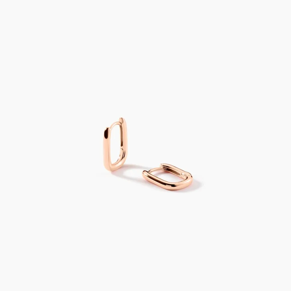 Créoles Carlyn Argent Rose