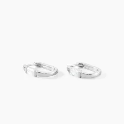 Marc Orian Créoles Argent|Bijoux Zirconium > Créoles Celyn Argent Rhodié Oxyde De Zirconium