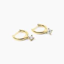 Marc Orian Bijoux Or|Créoles > Créoles Claud Or Jaune Diamant Synthétique