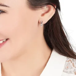 Marc Orian Créoles|Créoles Femme > Créoles Clemence Argent Blanc