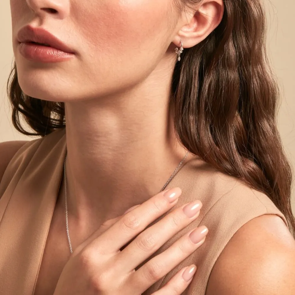 Marc Orian Créoles Argent|Créoles > Créoles Dhyana Argent Blanc