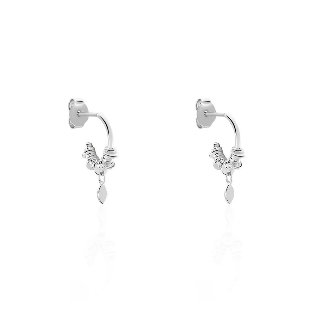 Marc Orian Créoles Argent|Créoles > Créoles Dhyana Argent Blanc