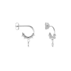 Marc Orian Créoles Argent|Créoles > Créoles Dhyana Argent Blanc