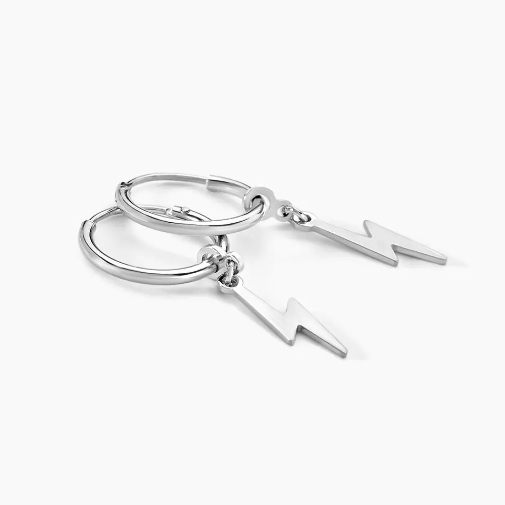 Marc Orian Créoles Argent|Créoles > Créoles Diakha Argent Blanc