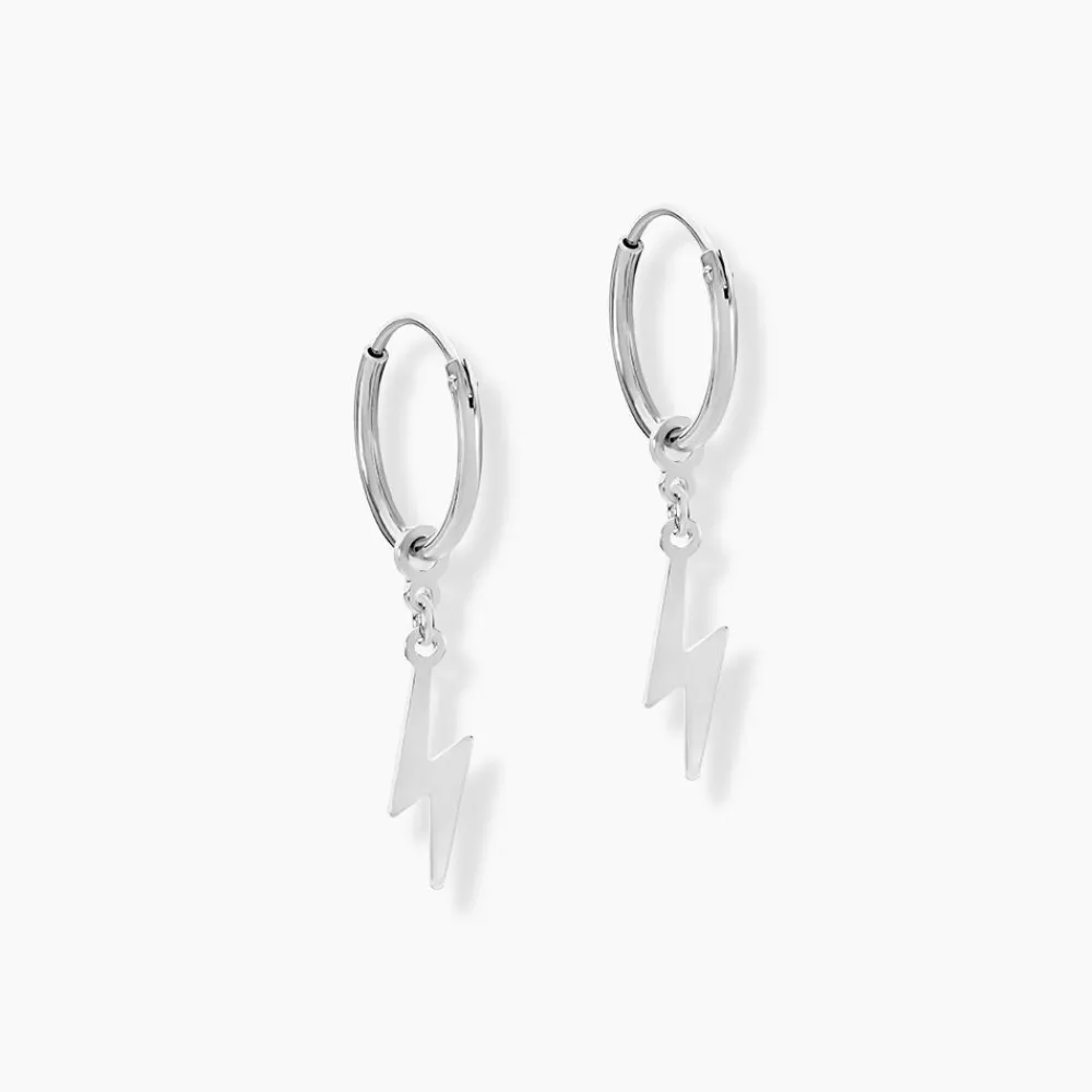 Marc Orian Créoles Argent|Créoles > Créoles Diakha Argent Blanc