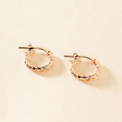 Marc Orian Créoles Argent|Créoles > Créoles Djulia Argent Rose