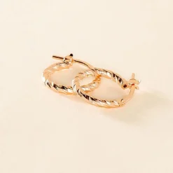 Marc Orian Créoles Argent|Créoles > Créoles Djulia Argent Rose