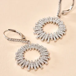 Marc Orian Créoles Argent|Bijoux Zirconium > Créoles Doretta Argent Blanc Oxyde De Zirconium