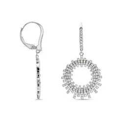 Marc Orian Créoles Argent|Bijoux Zirconium > Créoles Doretta Argent Blanc Oxyde De Zirconium