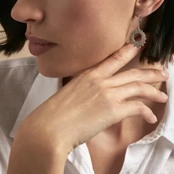 Marc Orian Créoles Argent|Bijoux Zirconium > Créoles Doretta Argent Blanc Oxyde De Zirconium