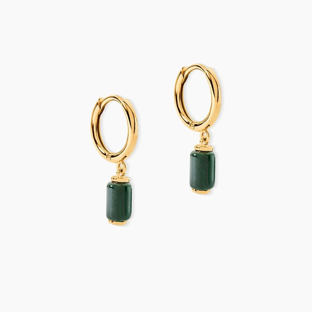 Marc Orian Créoles|Créoles Femme > Créoles Ean Or Jaune Malachite