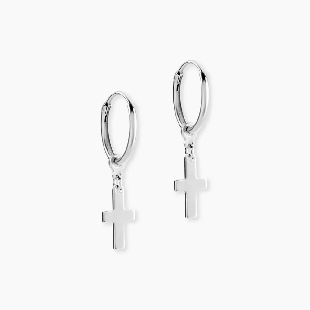 Marc Orian Créoles Argent|Créoles > Créoles Elvyn Argent Blanc
