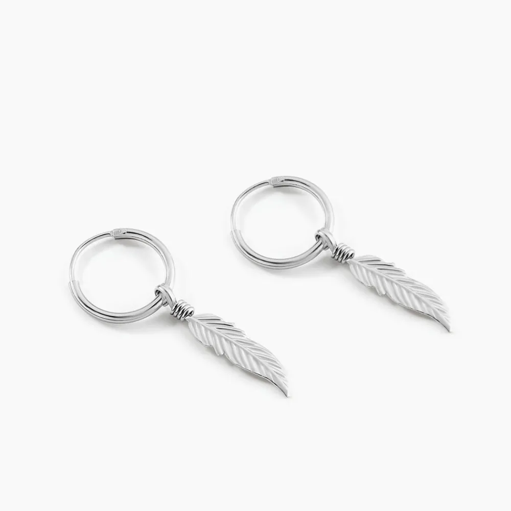 Marc Orian Créoles Argent|Créoles > Créoles Elvyn Argent Blanc