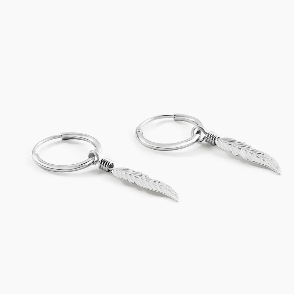 Marc Orian Créoles Argent|Créoles > Créoles Elvyn Argent Blanc