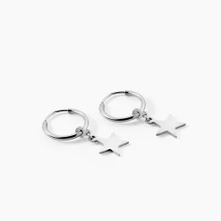 Marc Orian Créoles Argent|Créoles > Créoles Elvyn Argent Blanc