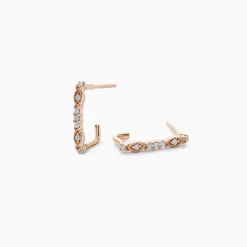 Marc Orian Créoles Argent|Bijoux Zirconium > Créoles Eugenie De Zirconium argent rose oxyde
