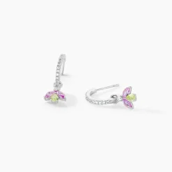 Marc Orian Créoles Argent|Créoles > Créoles Evasion Argent Blanc Pierre De Synthese Oxyde De Zirconium argent blanc oxyde