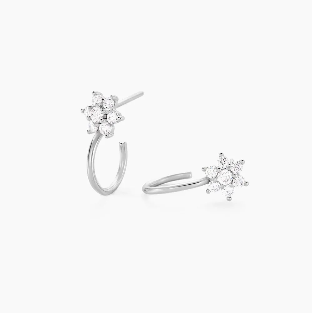 Marc Orian Créoles Argent|Bijoux Zirconium > Créoles Galliane Argent Blanc Oxyde De Zirconium