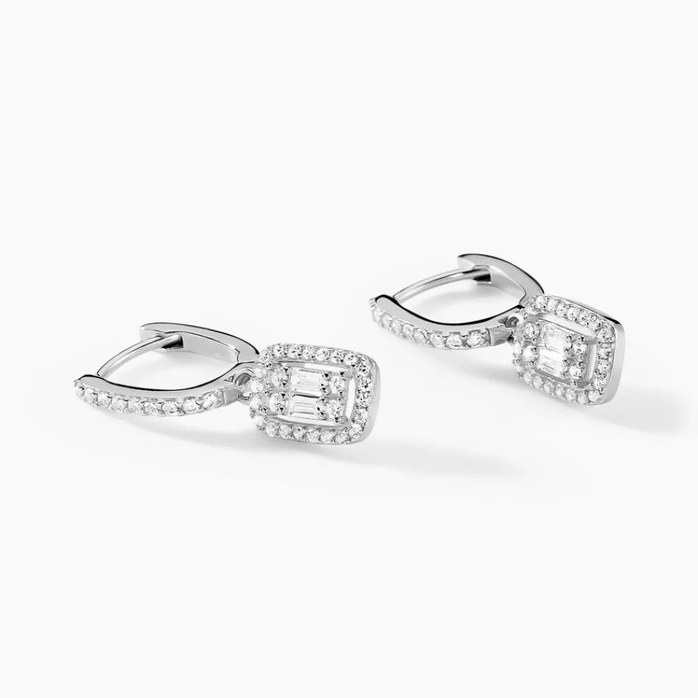 Marc Orian Créoles Argent|Bijoux Zirconium > Créoles Gia Argent Blanc Oxyde De Zirconium