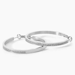 GUESS BIJOUX Bijoux Zirconium|Créoles > Créoles Guess Color My Day Acier Blanc Oxyde De Zirconium