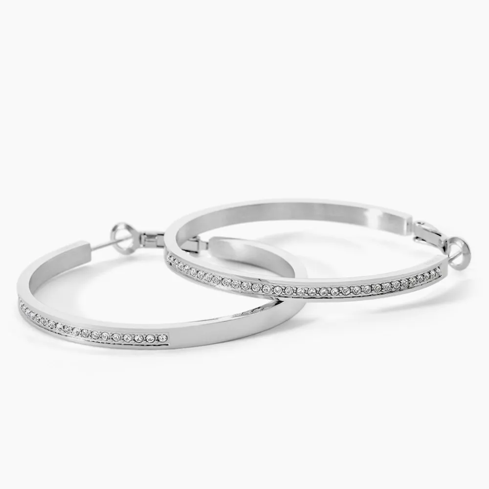 GUESS BIJOUX Bijoux Zirconium|Créoles > Créoles Guess Color My Day Acier Blanc Oxyde De Zirconium