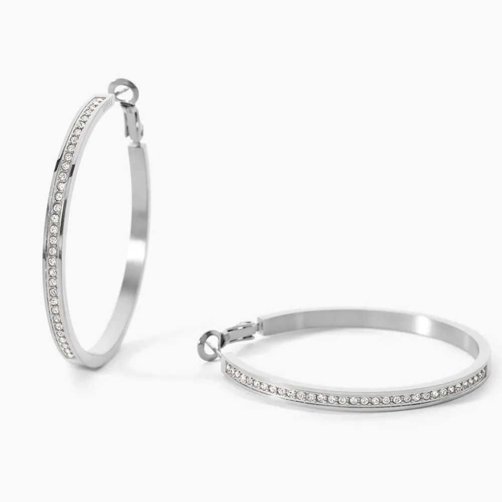 GUESS BIJOUX Bijoux Zirconium|Créoles > Créoles Guess Color My Day Acier Blanc Oxyde De Zirconium