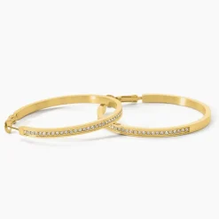 GUESS BIJOUX Bijoux Zirconium|Créoles > Créoles Guess Color My Day Acier Jaune Oxyde De Zirconium