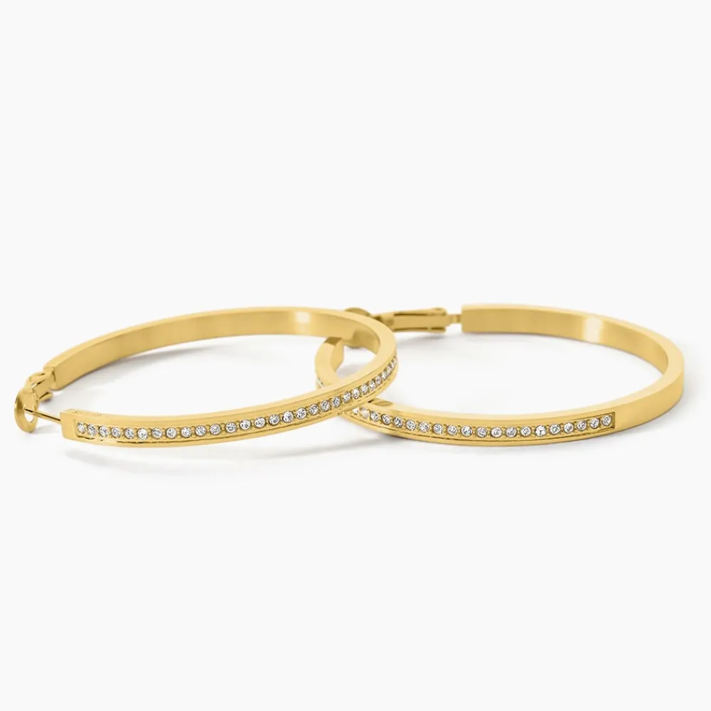 GUESS BIJOUX Bijoux Zirconium|Créoles > Créoles Guess Color My Day Acier Jaune Oxyde De Zirconium