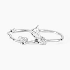 Marc Orian Créoles|Créoles Femme > Créoles Haria Argent Blanc
