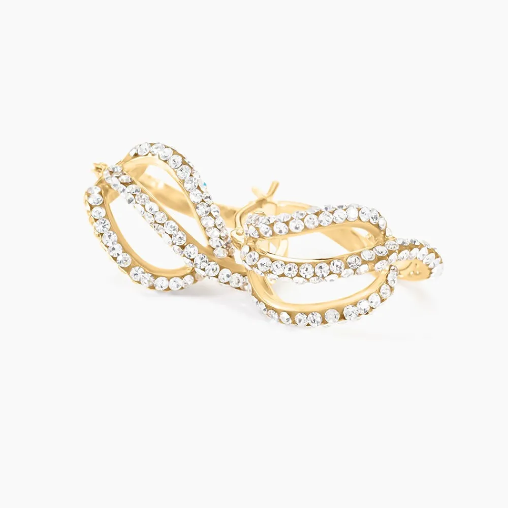Marc Orian Boucles D'Oreilles Strass|Créoles > Créoles Hewie Or Jaune Strass
