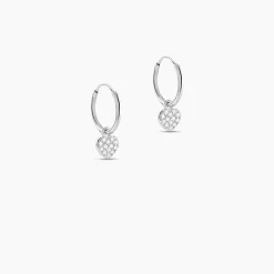 Marc Orian Créoles Argent|Créoles > Créoles Ili Argent Rhodié Oxyde De Zirconium