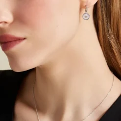Marc Orian Créoles Argent|Créoles > Créoles Izarra Argent Blanc Nacre