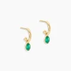 Marc Orian Créoles|Créoles Femme > Créoles Kakalina Or Jaune Malachite