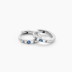 Marc Orian Créoles Argent|Créoles > Créoles Lauralie Argent Blanc Pierre De Synthese Oxyde De Zirconium