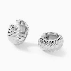 Marc Orian Créoles Argent|Créoles > Créoles Leocadie Argent Blanc