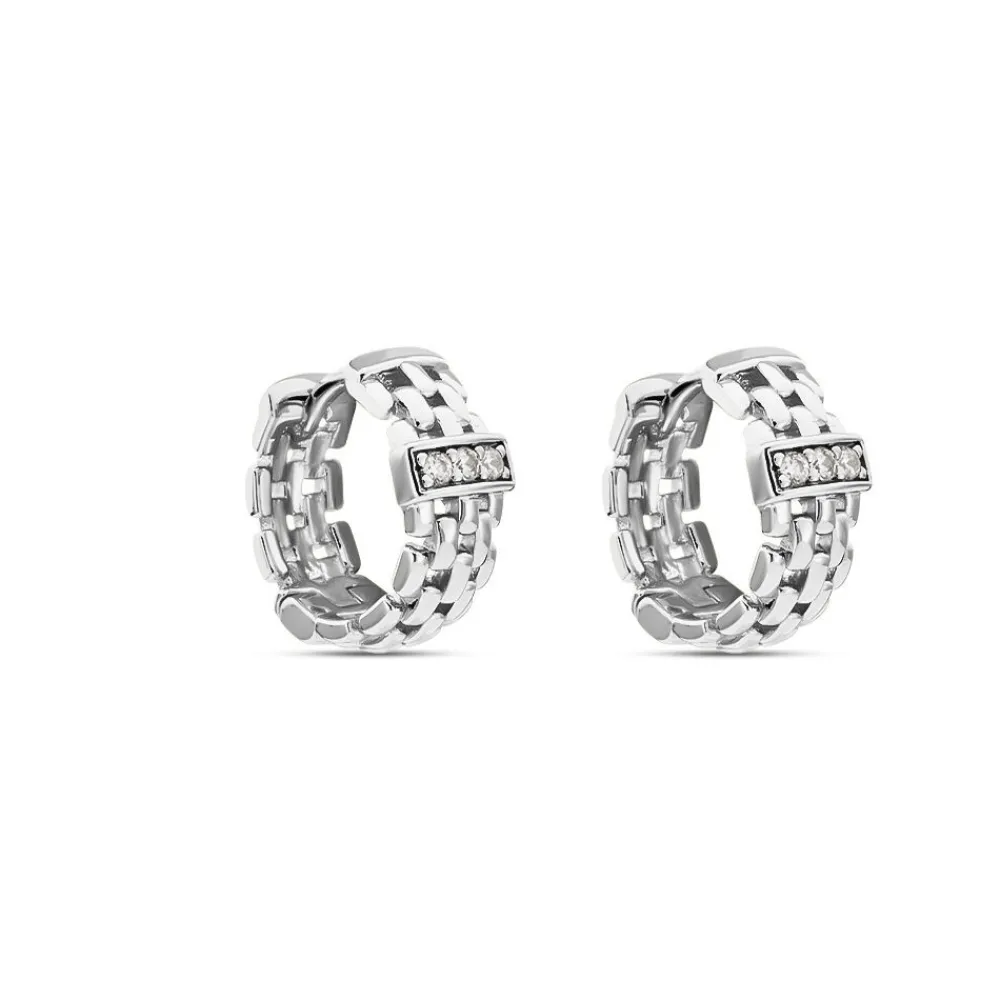 Marc Orian Créoles Argent|Bijoux Zirconium > Créoles Lilibeth Argent Blanc Oxyde De Zirconium