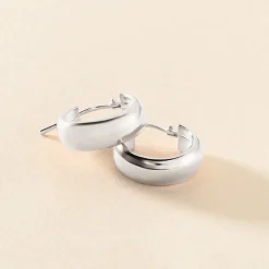 Marc Orian Créoles Argent|Créoles > Créoles Lisa Argent Blanc