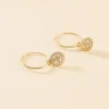 Marc Orian Bijoux Zirconium|Créoles > Créoles Lulu Or Jaune Oxyde