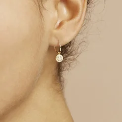 Marc Orian Bijoux Zirconium|Créoles > Créoles Lulu Or Jaune Oxyde