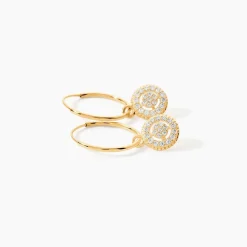 Marc Orian Bijoux Zirconium|Créoles > Créoles Lulu Or Jaune Oxyde