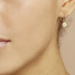 Marc Orian Bijoux Zirconium|Créoles > Créoles Lulu Or Jaune Oxyde