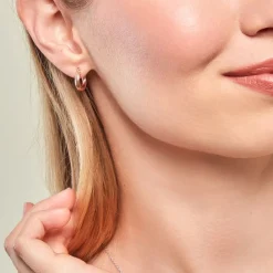 Marc Orian Créoles Argent|Créoles > Créoles Maia Argent Rose