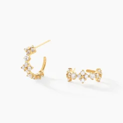 Marc Orian Bijoux Zirconium|Créoles > Créoles Majestueuse Or Jaune Oxyde De Zirconium