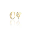 Marc Orian Boucles D'Oreilles Strass|Créoles > Créoles Mitica Or Jaune Strass