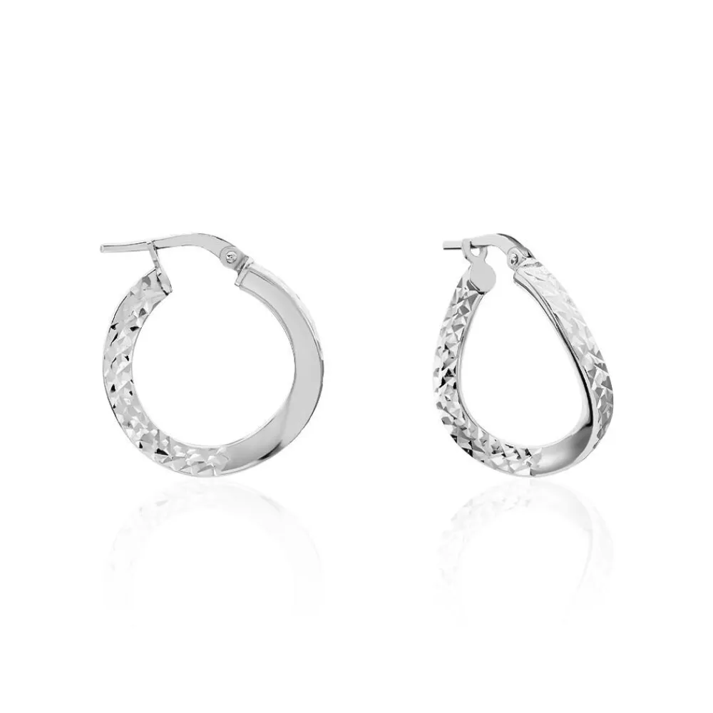 Marc Orian Créoles Argent|Créoles > Créoles Moheli Argent Blanc